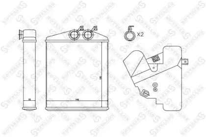 10-35122-SX STELLOX Теплообменник, отопление салона