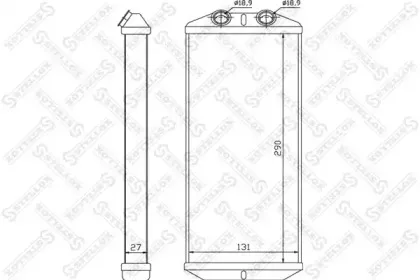 10-35140-SX STELLOX Теплообменник, отопление салона