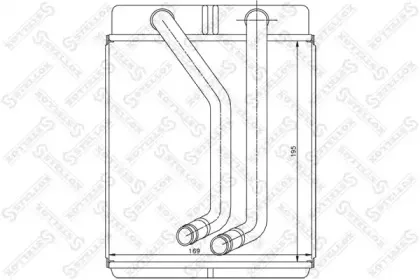 10-35224-SX STELLOX Теплообменник, отопление салона