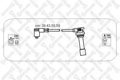10-38459-SX STELLOX Комплект проводов зажигания