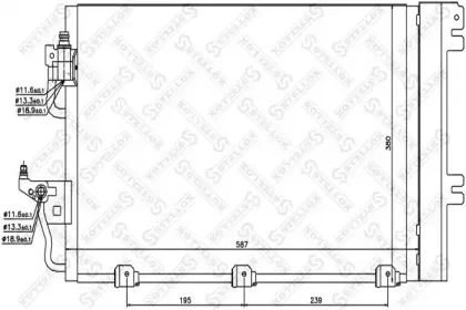 10-45003-SX STELLOX Конденсатор, кондиционер