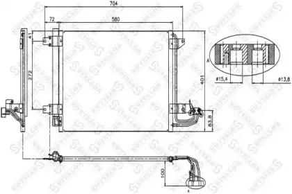 10-45023-SX STELLOX Конденсатор, кондиционер