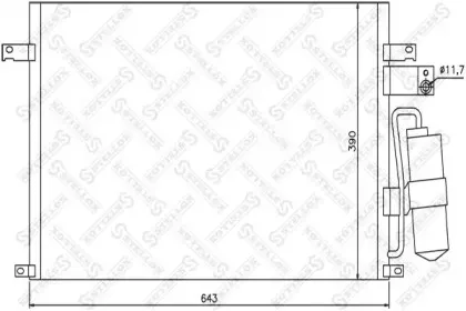 10-45385-SX STELLOX Конденсатор, кондиционер