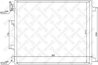 10-45484-SX STELLOX Конденсатор, кондиционер