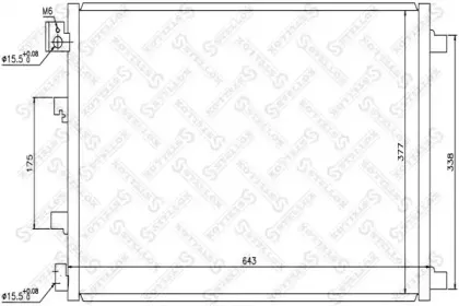 10-45485-SX STELLOX Конденсатор, кондиционер