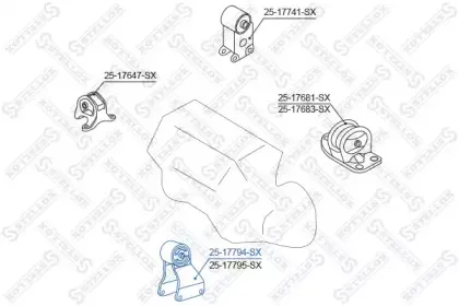 2517794SX STELLOX Подвеска, двигатель