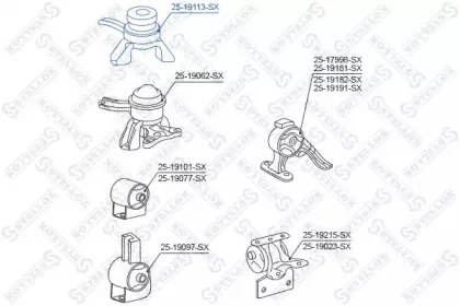 2519113SX STELLOX Подвеска, двигатель