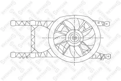 29-99012-SX STELLOX Вентилятор, охлаждение двигателя