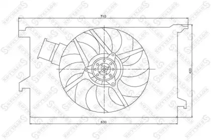 29-99271-SX STELLOX Вентилятор, охлаждение двигателя