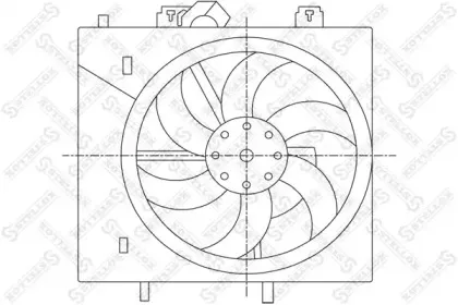 29-99444-SX STELLOX Вентилятор, охлаждение двигателя
