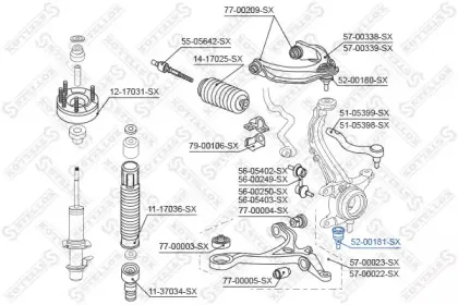 5200181SX STELLOX Несущий / направляющий шарнир