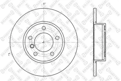 6020-1524-SX STELLOX Тормозной диск