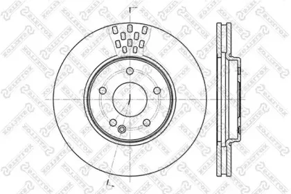 6020-3332V-SX STELLOX Тормозной диск