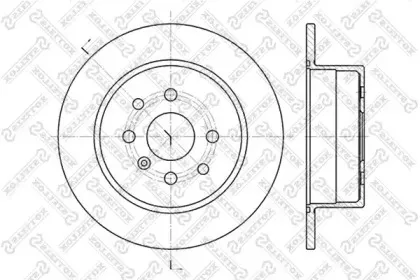 6020-3623-SX STELLOX Тормозной диск