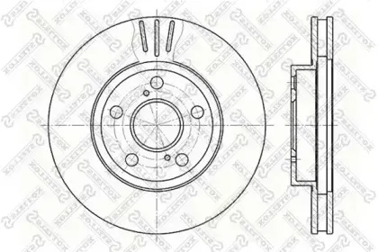 6020-4539V-SX STELLOX Тормозной диск