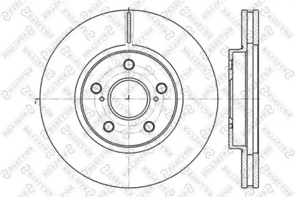6020-4592V-SX STELLOX Тормозной диск