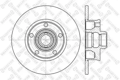 6020-4736-SX STELLOX Тормозной диск