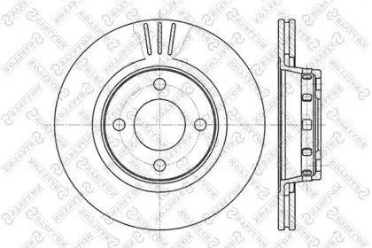 6020-4740V-SX STELLOX Тормозной диск