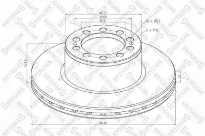 85-00824-SX STELLOX Тормозной диск