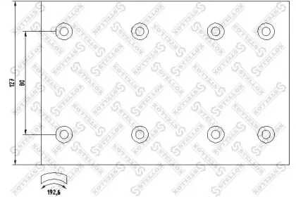 8500913SX STELLOX Комплект тормозных башмаков, барабанные тормоза