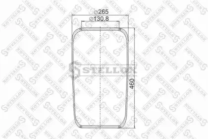 9007160SX STELLOX Кожух пневматической рессоры