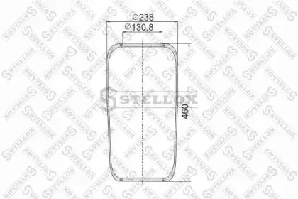 90-07200-SX STELLOX Кожух пневматической рессоры