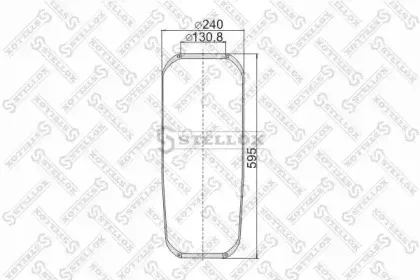 9008730SX STELLOX Кожух пневматической рессоры