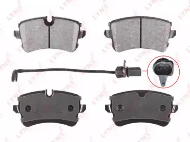BD1231 LYNXauto Комплект тормозных колодок, дисковый тормоз
