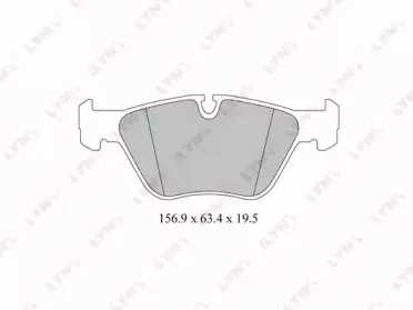 BD-1410 LYNXauto Комплект тормозных колодок, дисковый тормоз