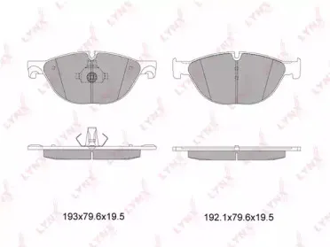 BD-1431 LYNXauto Комплект тормозных колодок, дисковый тормоз