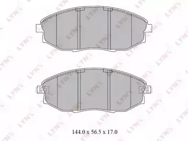 BD-1812 LYNXauto Комплект тормозных колодок, дисковый тормоз