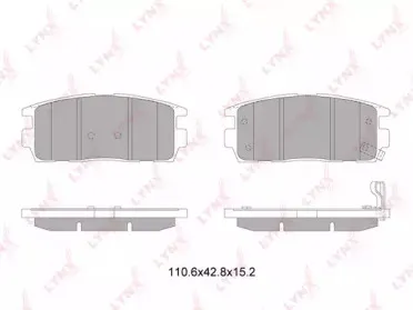 BD-1817 LYNXauto Комплект тормозных колодок, дисковый тормоз