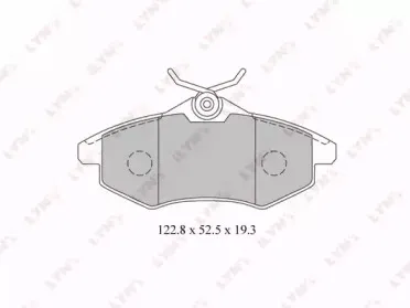 BD-2204 LYNXauto Комплект тормозных колодок, дисковый тормоз