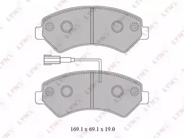 BD-2829 LYNXauto Комплект тормозных колодок, дисковый тормоз