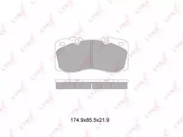 BD-2831 LYNXauto Комплект тормозных колодок, дисковый тормоз