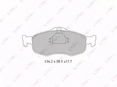 BD-3011 LYNXauto Комплект тормозных колодок, дисковый тормоз