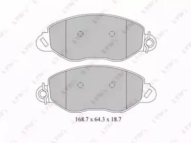 BD-3032 LYNXauto Комплект тормозных колодок, дисковый тормоз