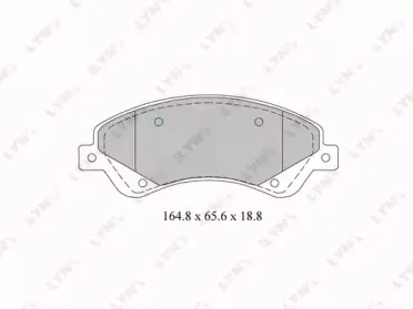 BD-3034 LYNXauto Комплект тормозных колодок, дисковый тормоз