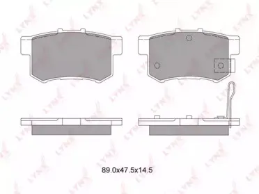 BD-3401 LYNXauto Комплект тормозных колодок, дисковый тормоз