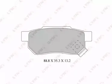 BD-3428 LYNXauto Комплект тормозных колодок, дисковый тормоз