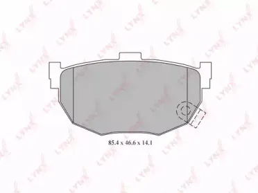 BD-3612 LYNXauto Комплект тормозных колодок, дисковый тормоз