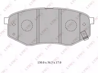 BD-3624 LYNXauto Комплект тормозных колодок, дисковый тормоз