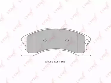 BD-4201 LYNXauto Комплект тормозных колодок, дисковый тормоз