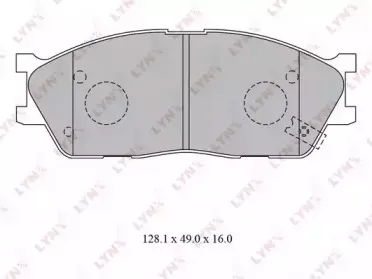 BD-4416 LYNXauto Комплект тормозных колодок, дисковый тормоз