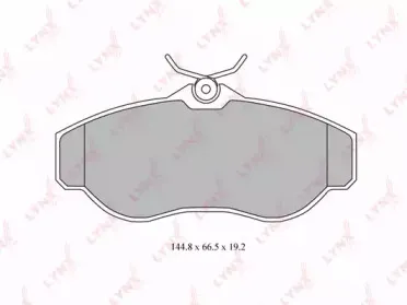 BD-5002 LYNXauto Комплект тормозных колодок, дисковый тормоз