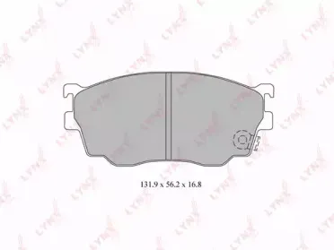 BD-5119 LYNXauto Комплект тормозных колодок, дисковый тормоз