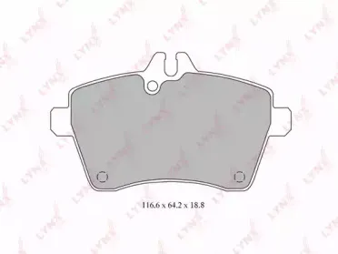 BD-5308 LYNXauto Комплект тормозных колодок, дисковый тормоз