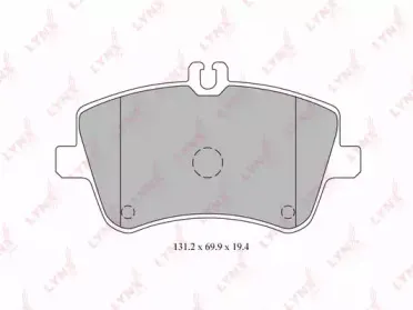 BD-5317 LYNXauto Комплект тормозных колодок, дисковый тормоз