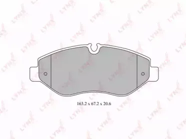 BD-5341 LYNXauto Комплект тормозных колодок, дисковый тормоз