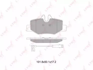 BD-5353 LYNXauto Комплект тормозных колодок, дисковый тормоз